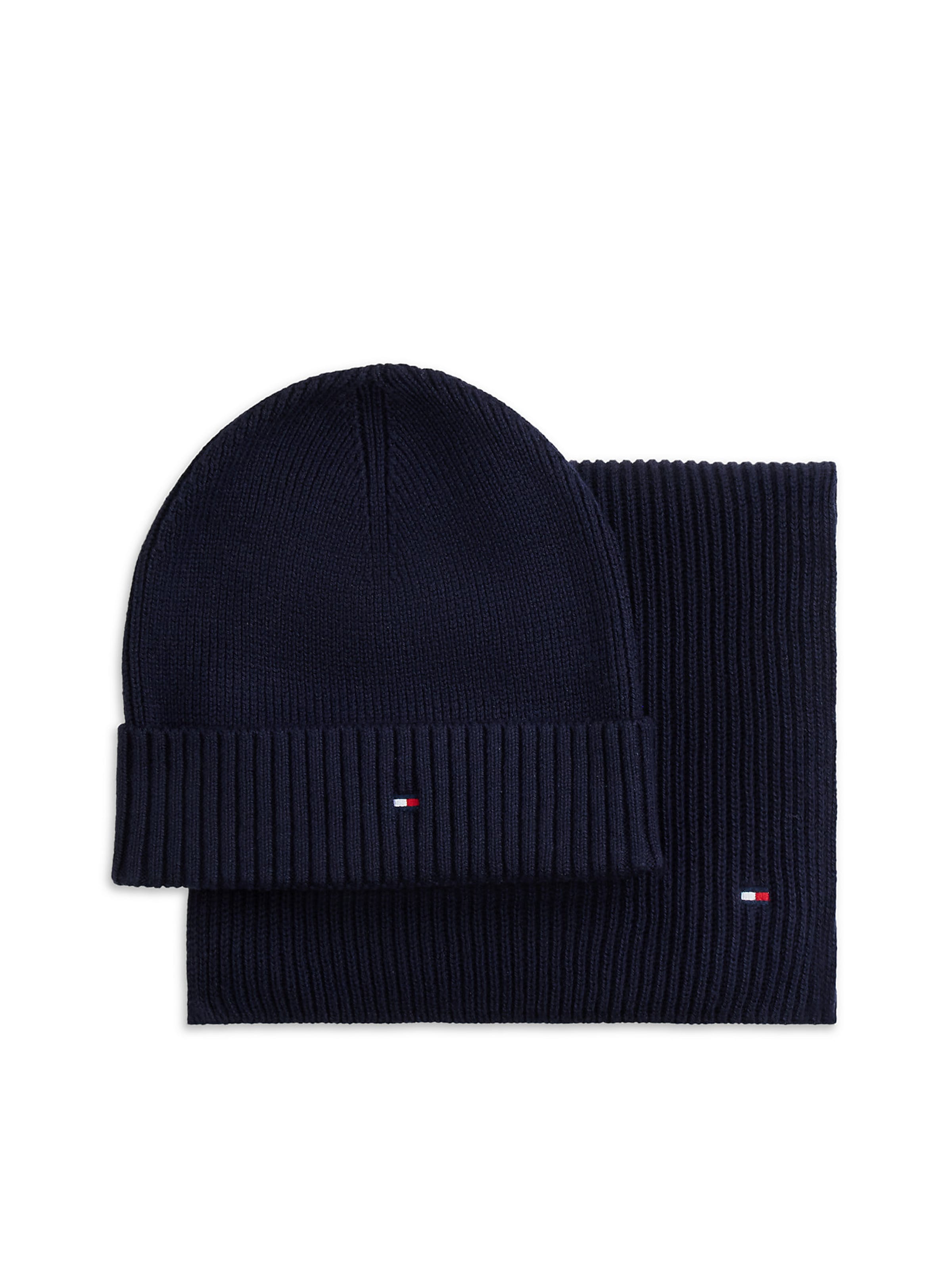 mėlyna TOMMY HILFIGER Megzta kepurė: priekis
