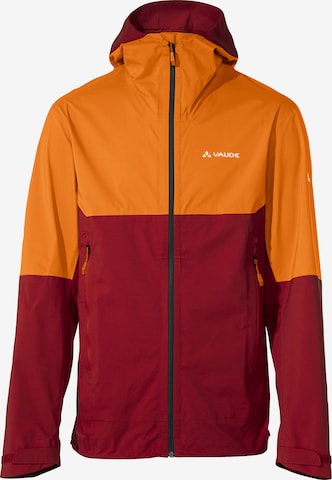 VAUDE Outdoorjas ' Simony ' in Oranje: voorkant