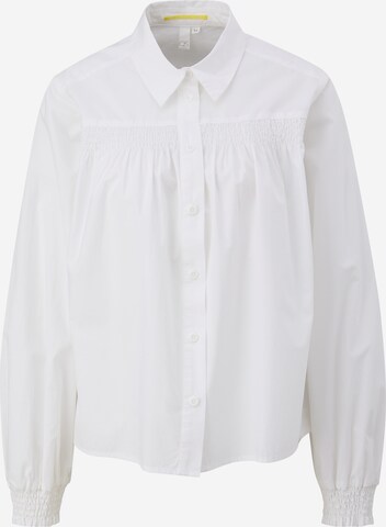 QS Blouse in White: front