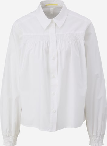 QS Blouse in Wit: voorkant