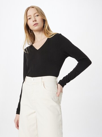 Cream Shirt 'Naia' in Black: front