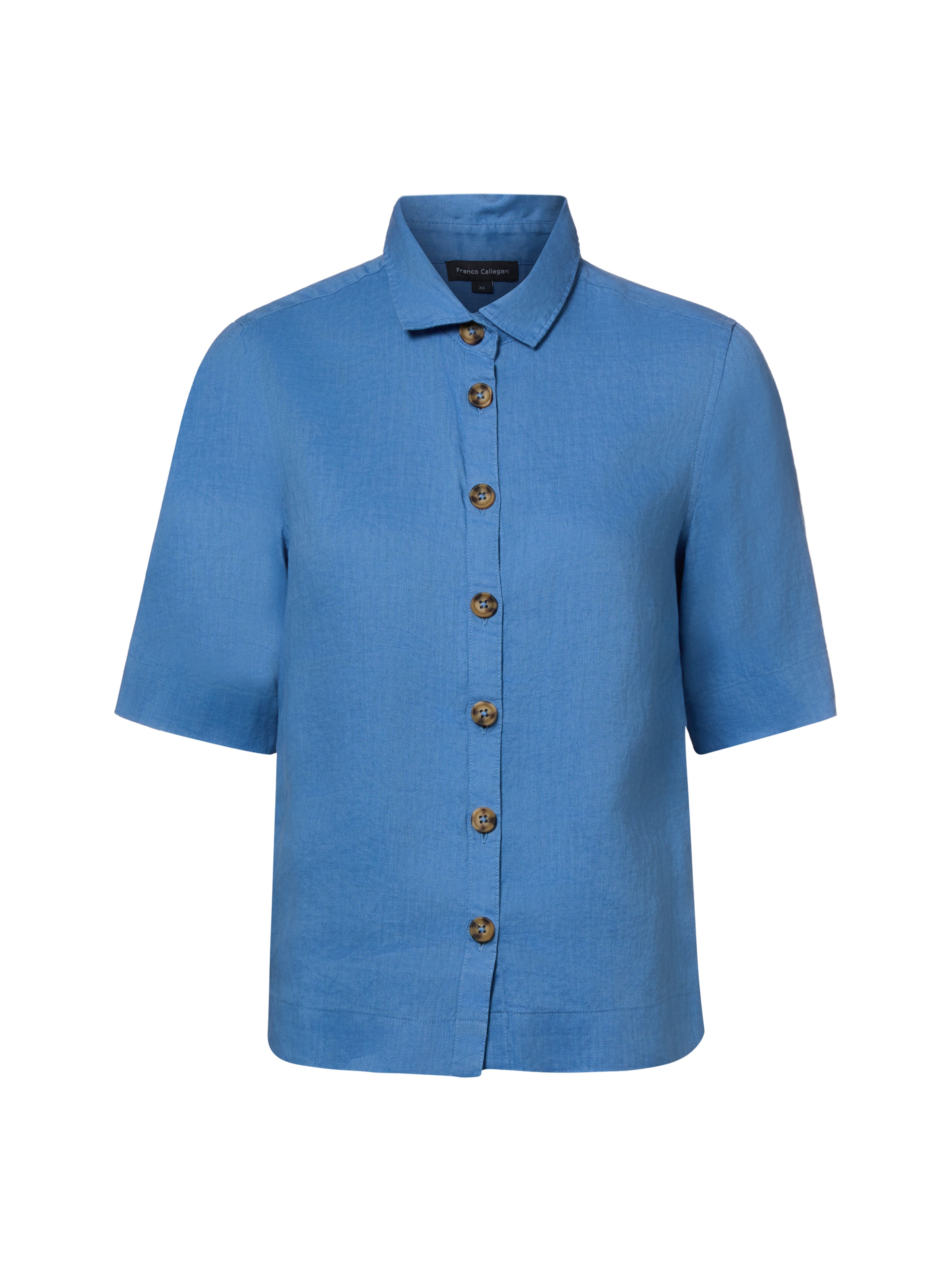 Franco Callegari Bluse in Blau: Vorderseite