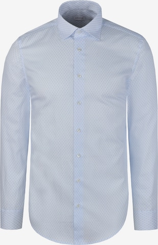 Coupe regular Chemise business 'Schwarze Rose ' SEIDENSTICKER en bleu : devant