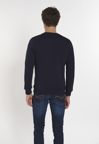DENIM CULTURE Sweatshirt 'Bret' i blå