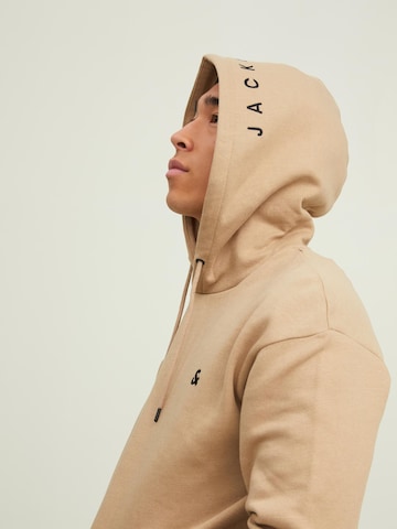 JACK & JONES Sweatshirt 'Star Roof' in Beige