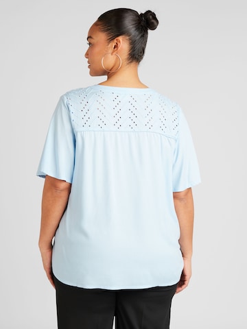 ONLY Carmakoma - Blusa 'SIDNEY' em azul