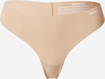 DKNY Intimates Thong in Beige: front