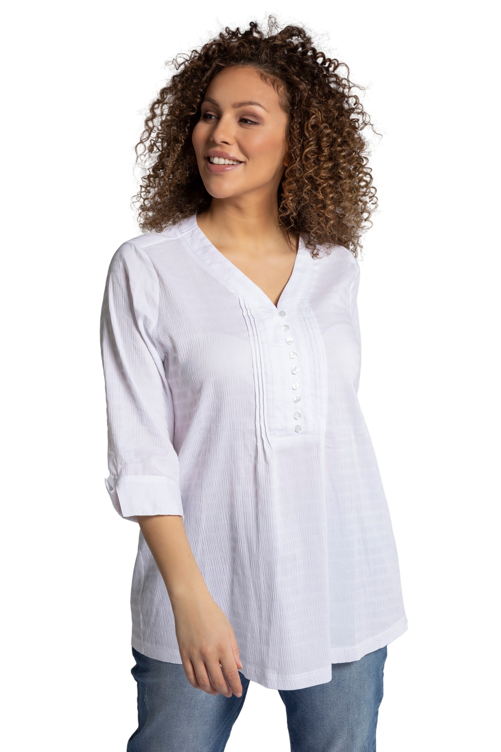 Ulla Popken Tunic in White: front