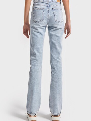 IT'S BASIC Regular Jeans 'Straight High Rise Jeans' in Blauw