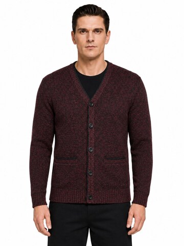 ALLTHEMEN Knit Cardigan in Red