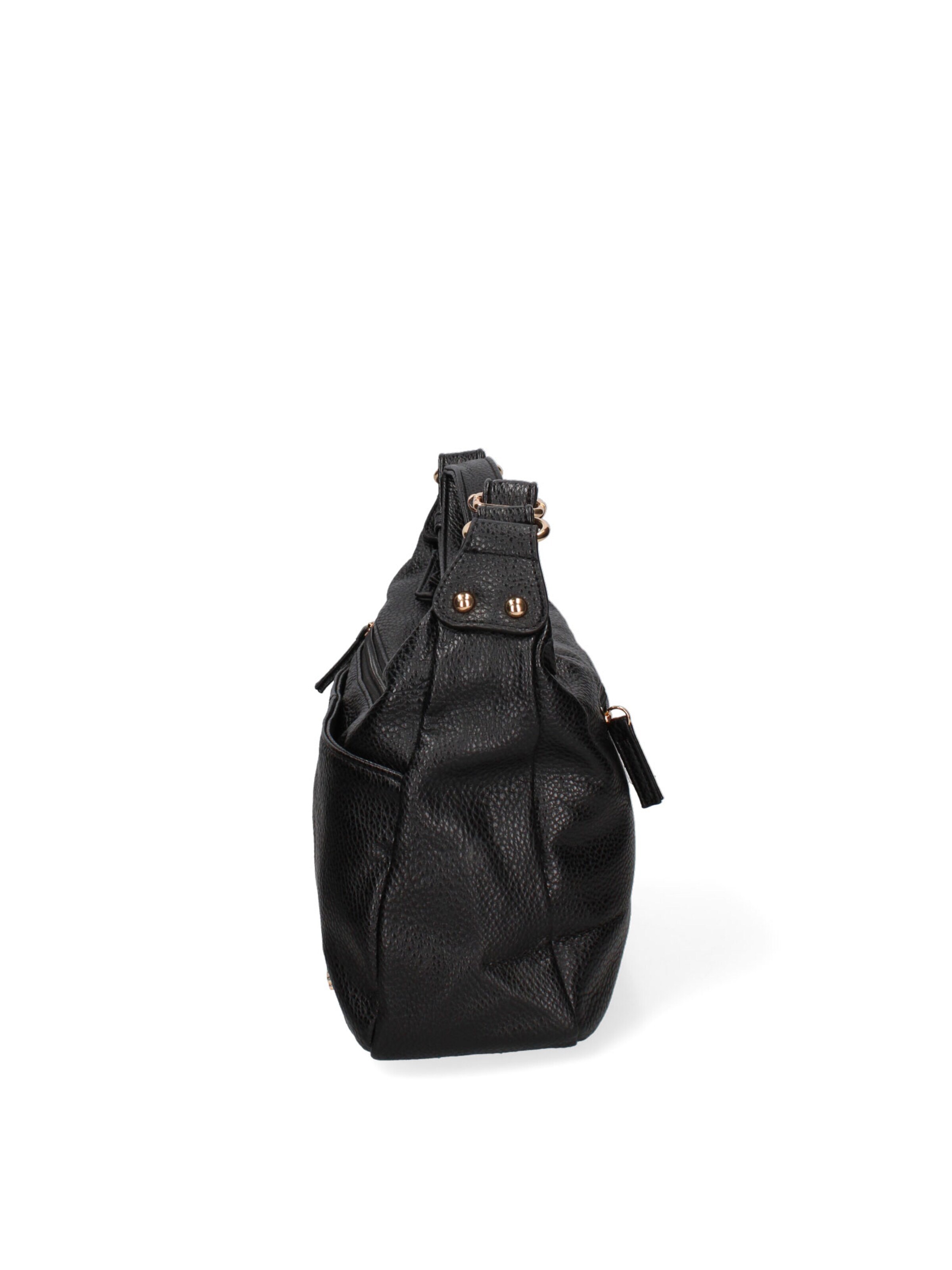 Borsa a spalla 'Borsa a Tracolla Donna Ecopelle con Zip e Tasche Multiple - B Cavalli' di B. Cavalli in nero
