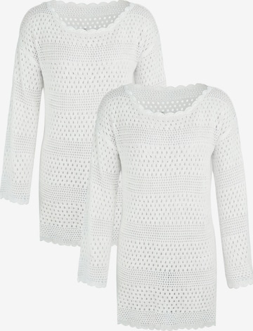 MEETWEE Beach Dress in White: front