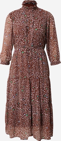 VERO MODA Shirt Dress 'Dino' in Brown: front