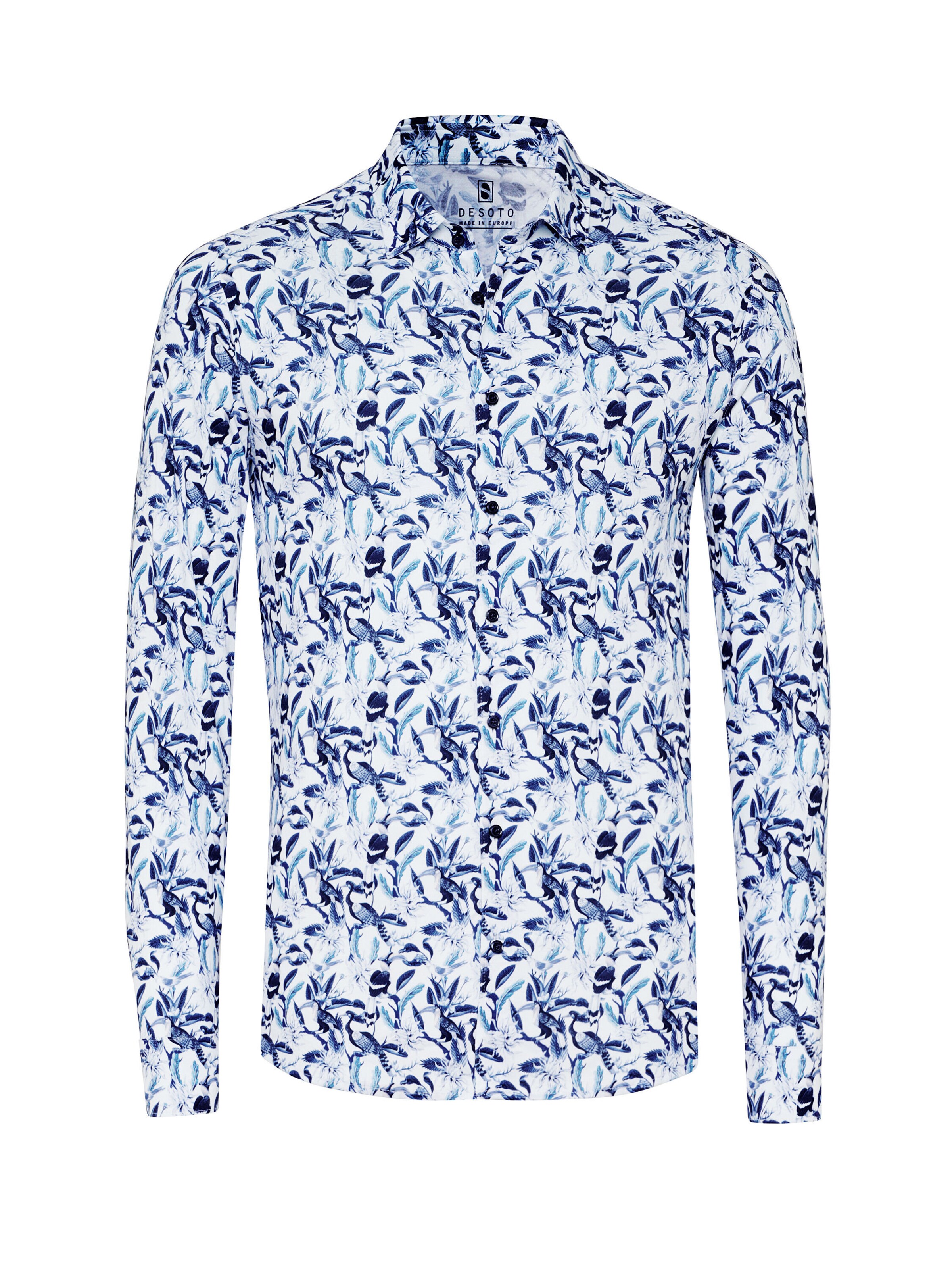 DESOTO Slim Fit Hemd in Blau: Vorderseite