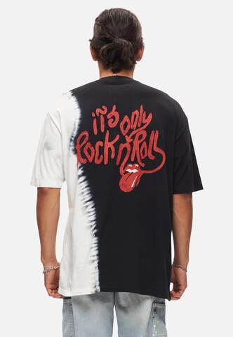 Recovered T-Shirt 'The Rolling Stones 'ROCK N ROLL'' in Schwarz