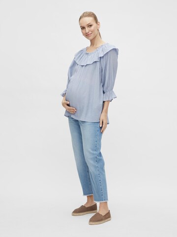 MAMALICIOUS Bluse 'Nora' in Blau
