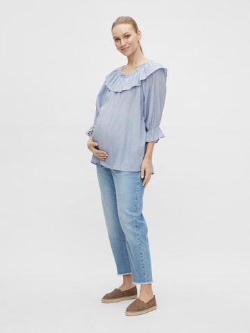MAMALICIOUS Blouse 'Nora' in Blauw