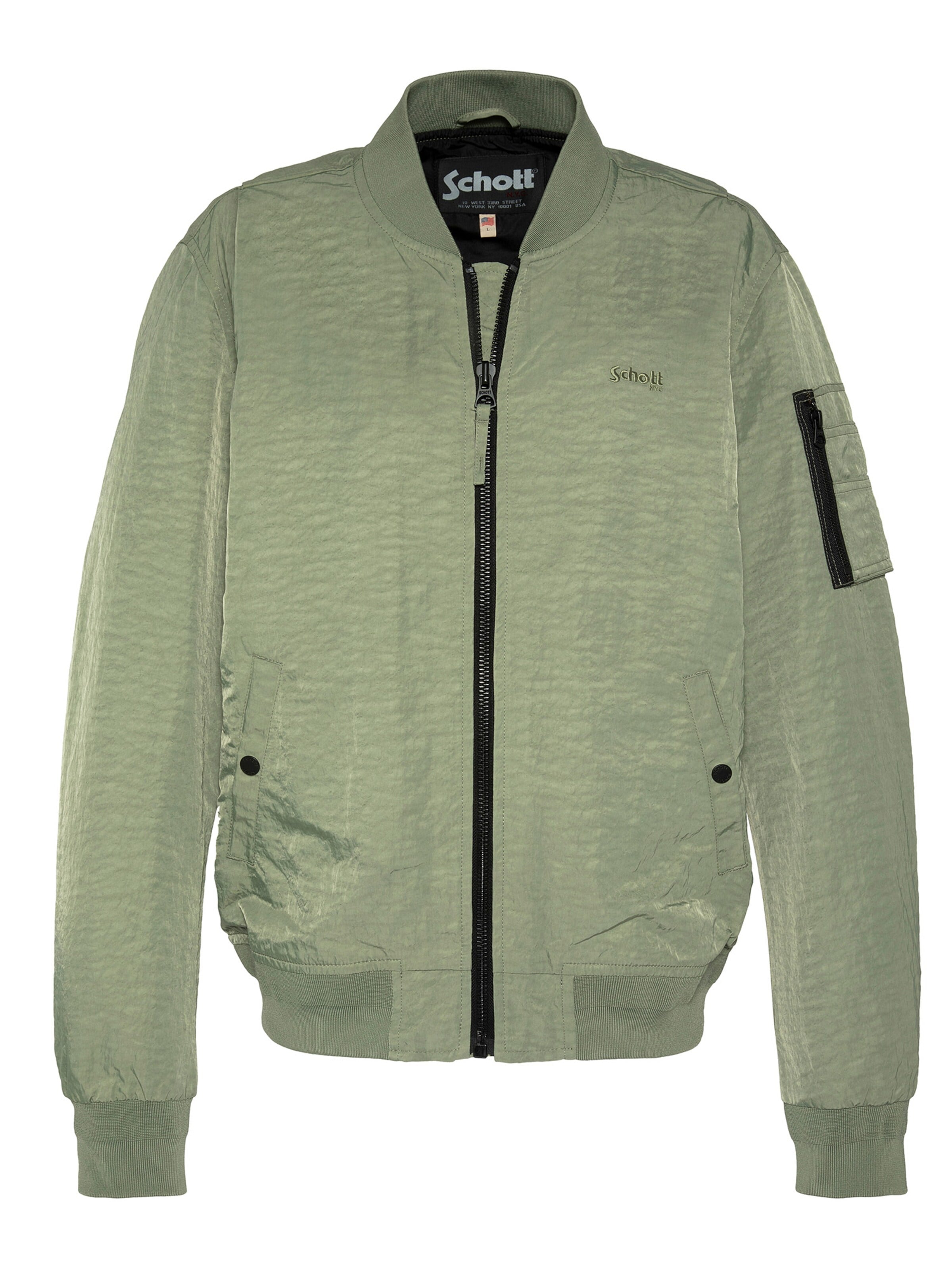 Schott NYC Between-Seasons Coat in L in Green, Item view