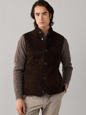Hackett London Vest in Brown: front