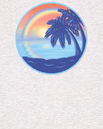 Maglietta ' Sunset Rainbow ' di Watapparel in bianco