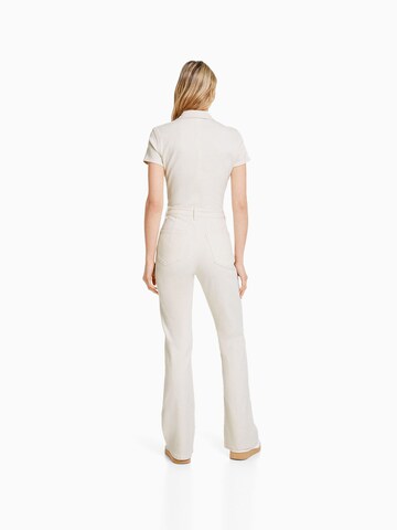 Bershka Jumpsuit in Beige