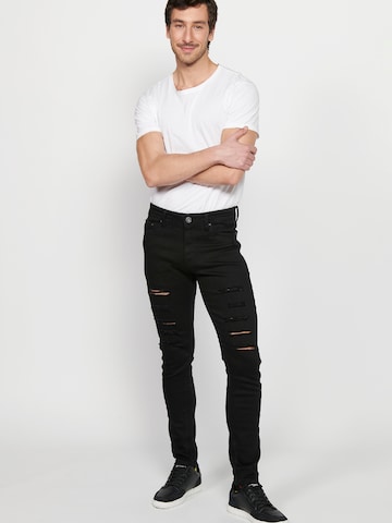 KOROSHI Slimfit Jeans i svart