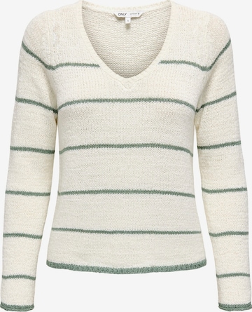 ONLY Pullover 'ONLGeena' in Weiß: Vorderseite