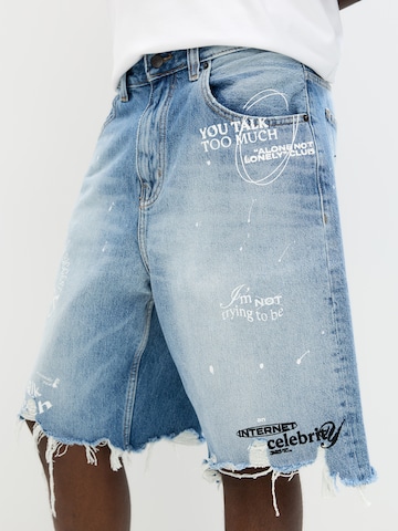 Pull&Bear Baggy Shorts in Blau