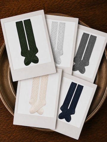 HerzSticht Traditional socks 'Bergdistel' in Blue