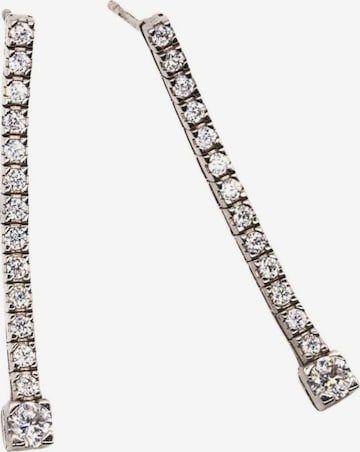 Boucles d'oreilles Leis en blanc : devant