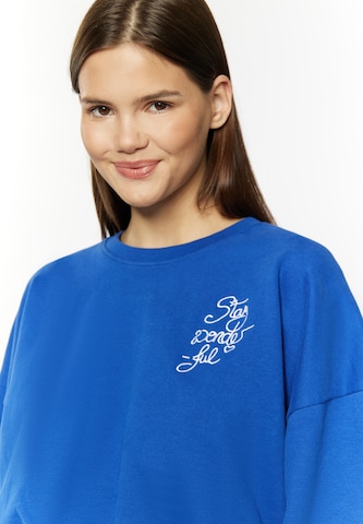 MYMO Sweatshirt 'Keepsudry' in Blauw