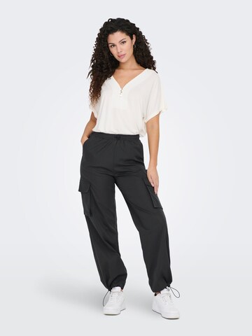 ONLY Wide leg Cargo trousers 'Cashi' in Grey