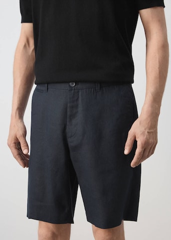 MANGO MAN Regular Chino Pants 'Carp' in Blue