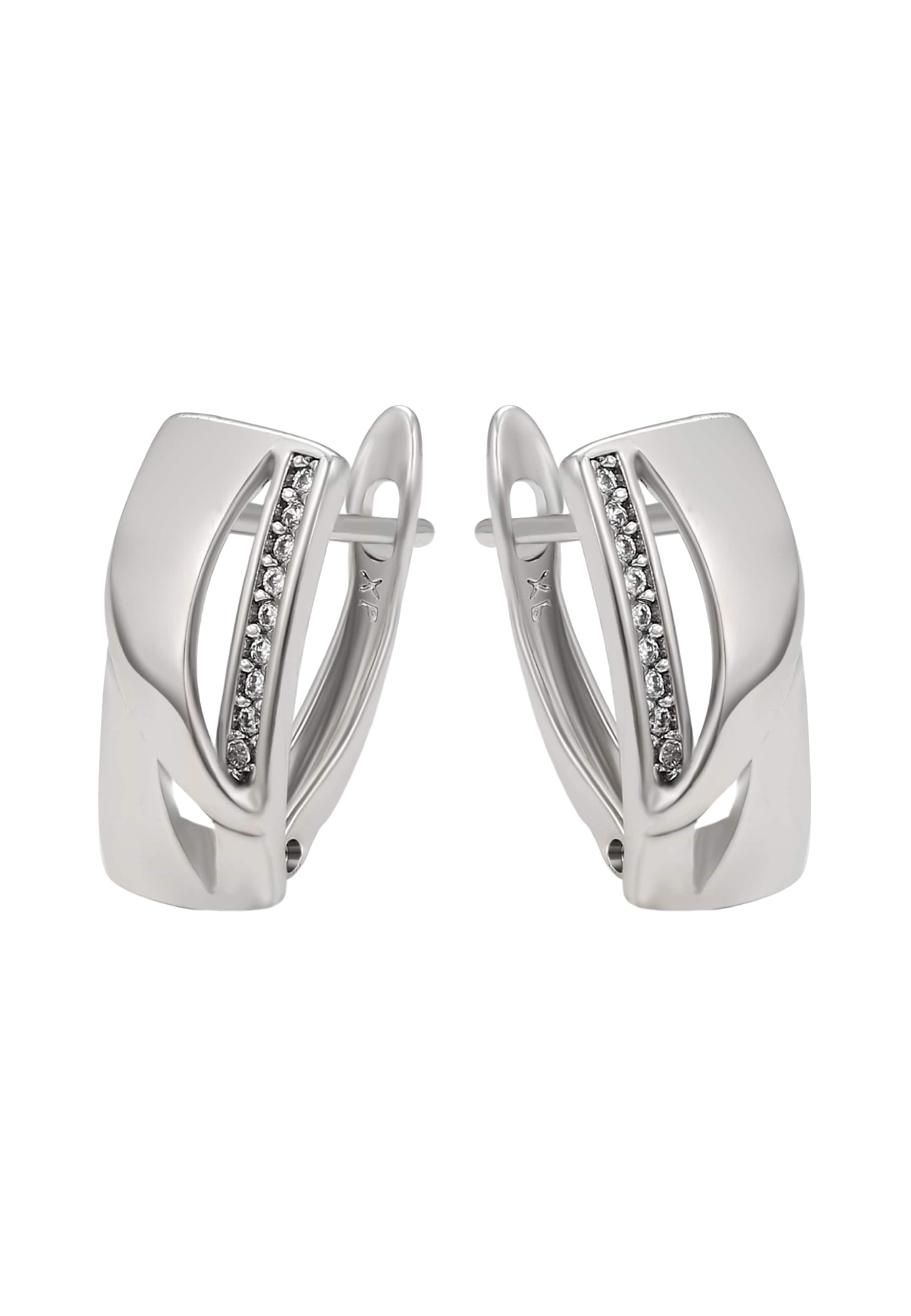 Boucles d'oreilles faina en argent : devant