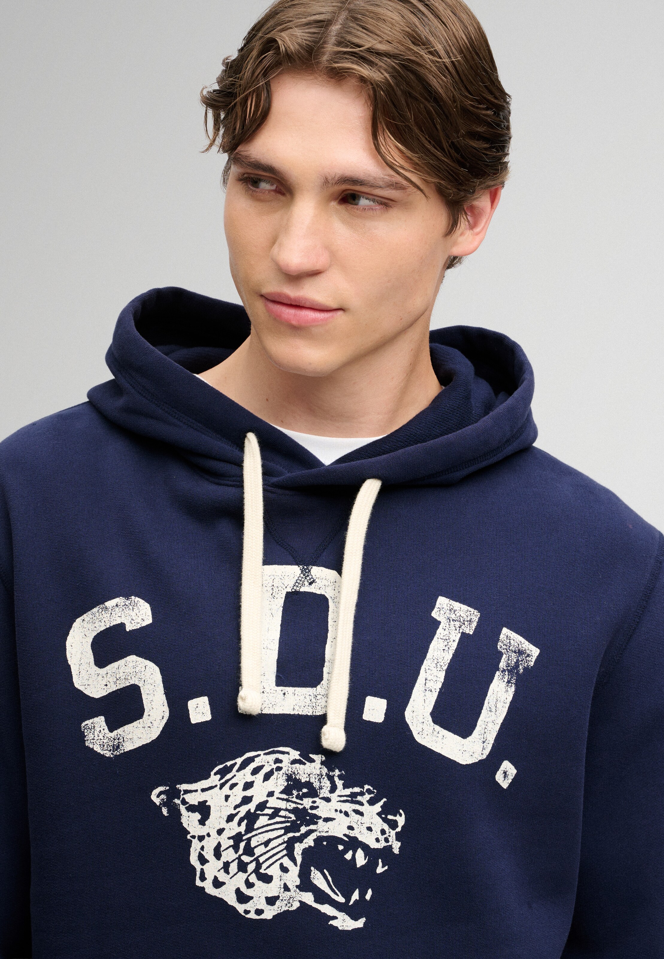 Sweat-shirt Superdry & Co en gris