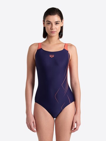 Bustier Maillot de bain sport 'DIVE' ARENA en bleu : devant