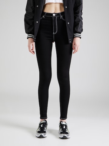 Tally Weijl Skinny Jeans in Black: front