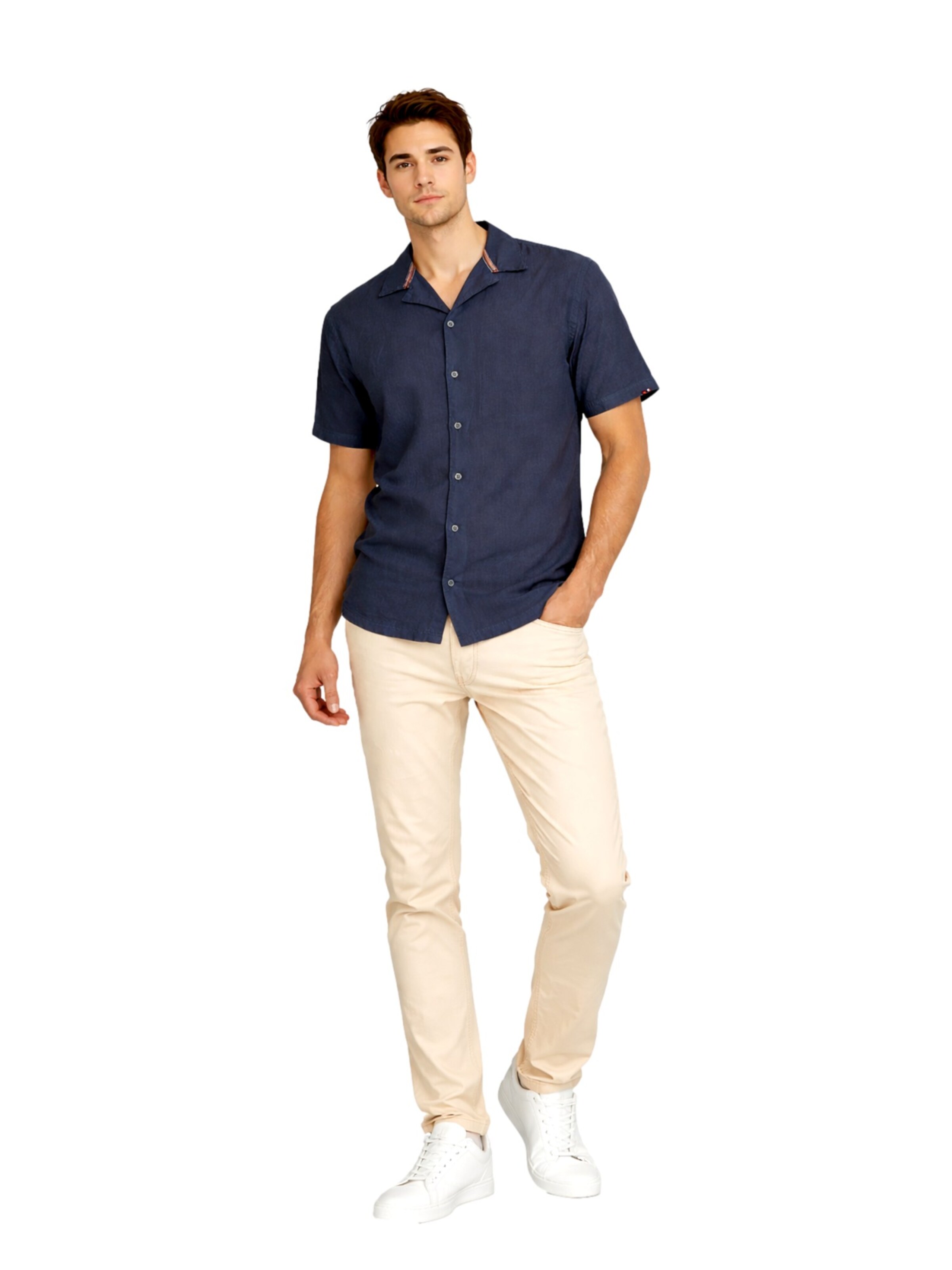 Coupe regular Chemise 'Mirolo' INDICODE en bleu