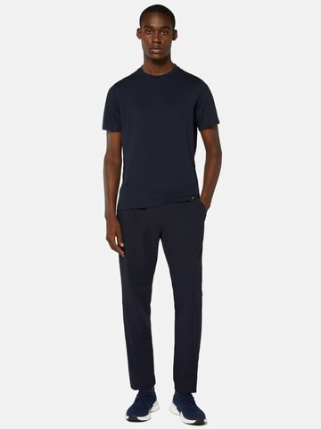 Boggi Milano Regular Pleat-Front Pants in Blue