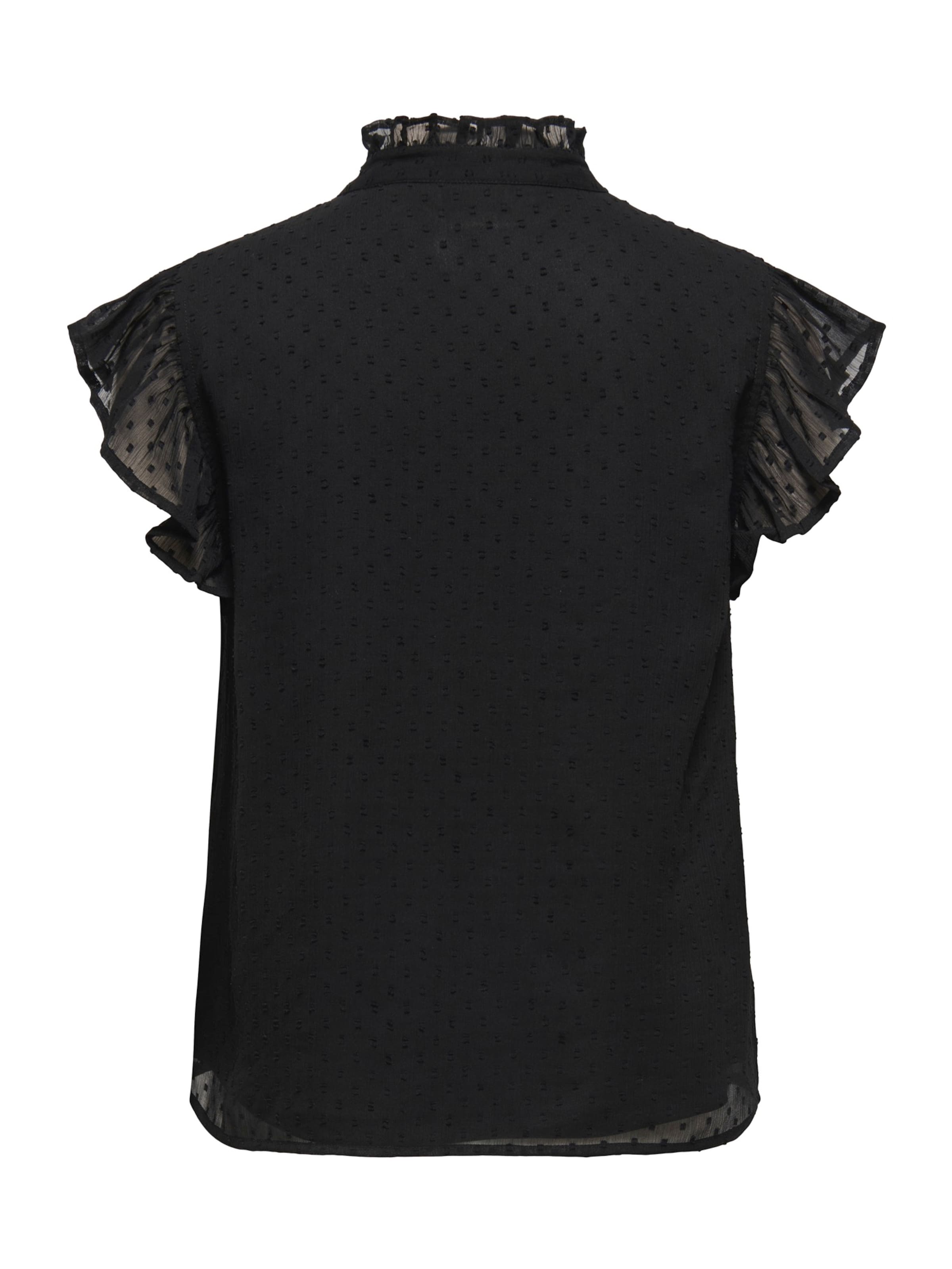 ONLY Blouse 'ONLLANDAU DOBBY' in Black
