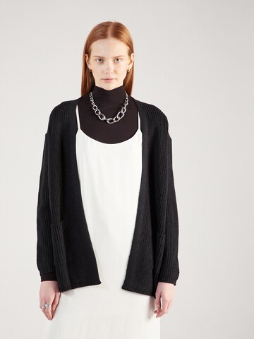 VERO MODA Knit Cardigan 'Fabulous' in Black: front