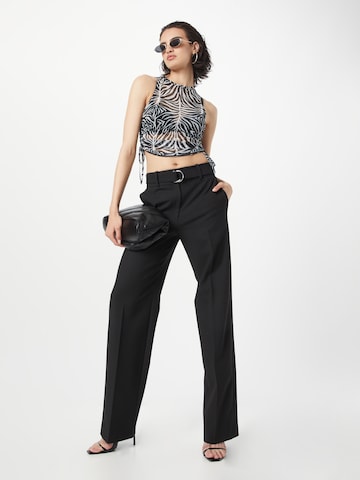 HUGO Red Regular Pleated Pants 'Huglia' in Black