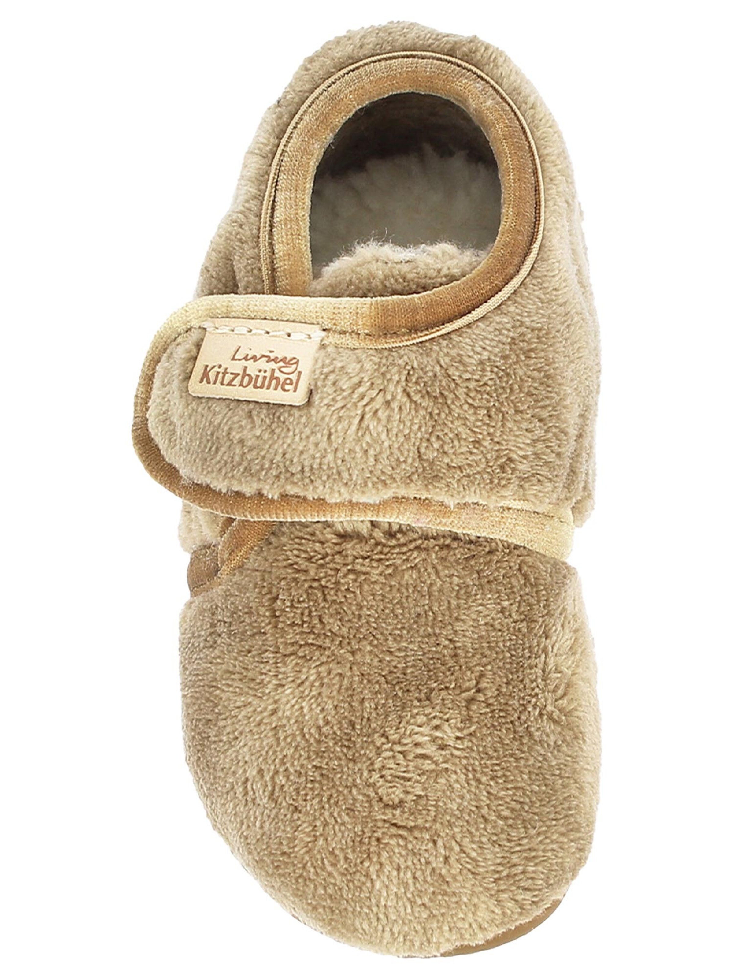 Living Kitzbühel Slippers 'Samt' in Brown