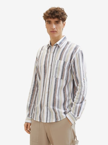 TOM TAILOR DENIM Comfort Fit Skjorta i blandade färger: framsida