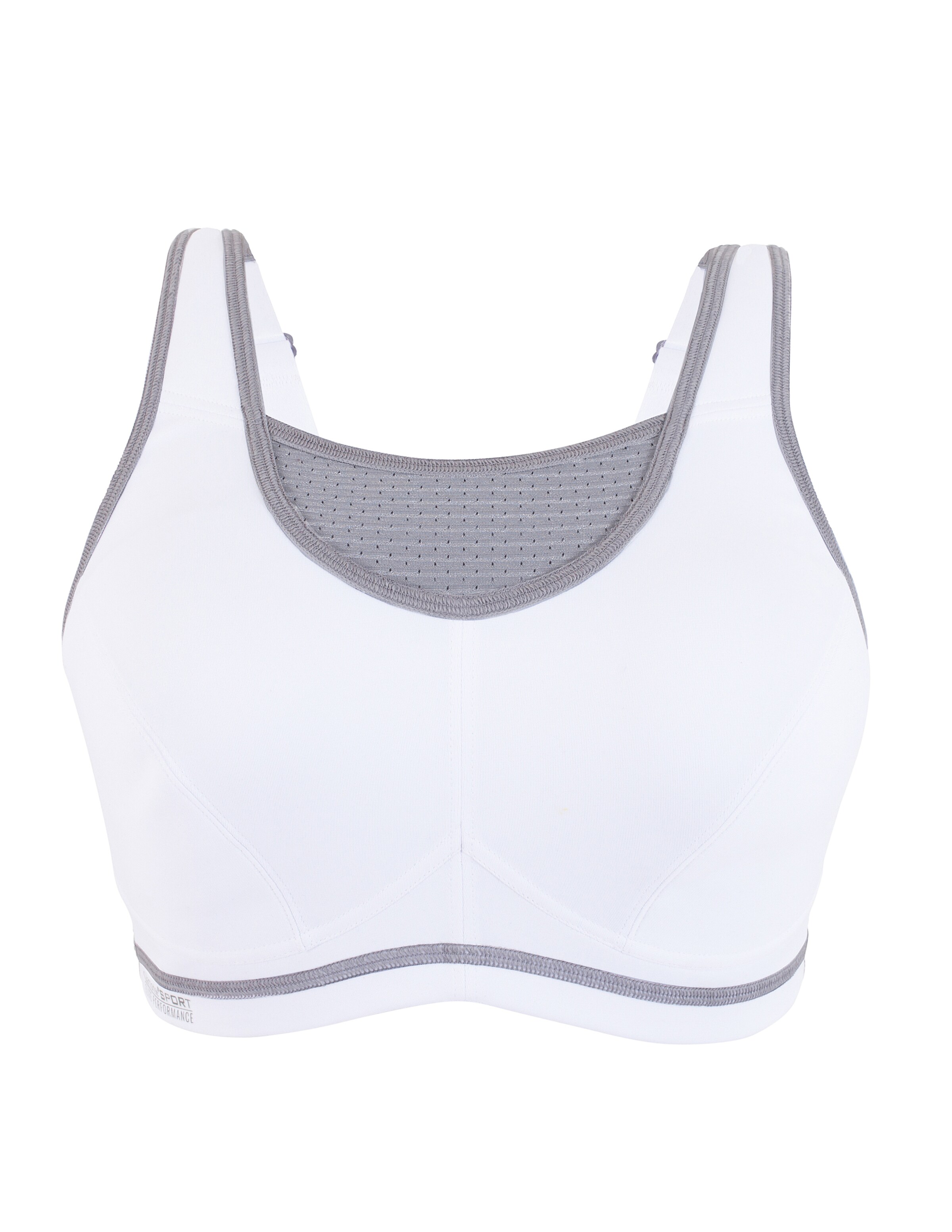 GLAMORISE Bralette Bra in White: front