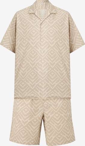 JACK & JONES Button Up Shirt 'JJMILO' in Grey: front