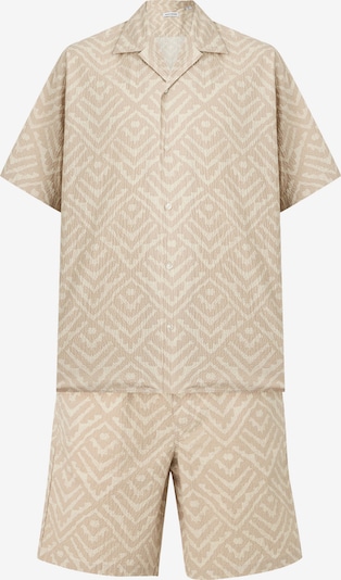 JACK & JONES Paita 'JJMILO' värissä taupe / vaaleanharmaa, Tuotenäkymä