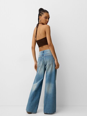 Bershka Broderad topp i brun