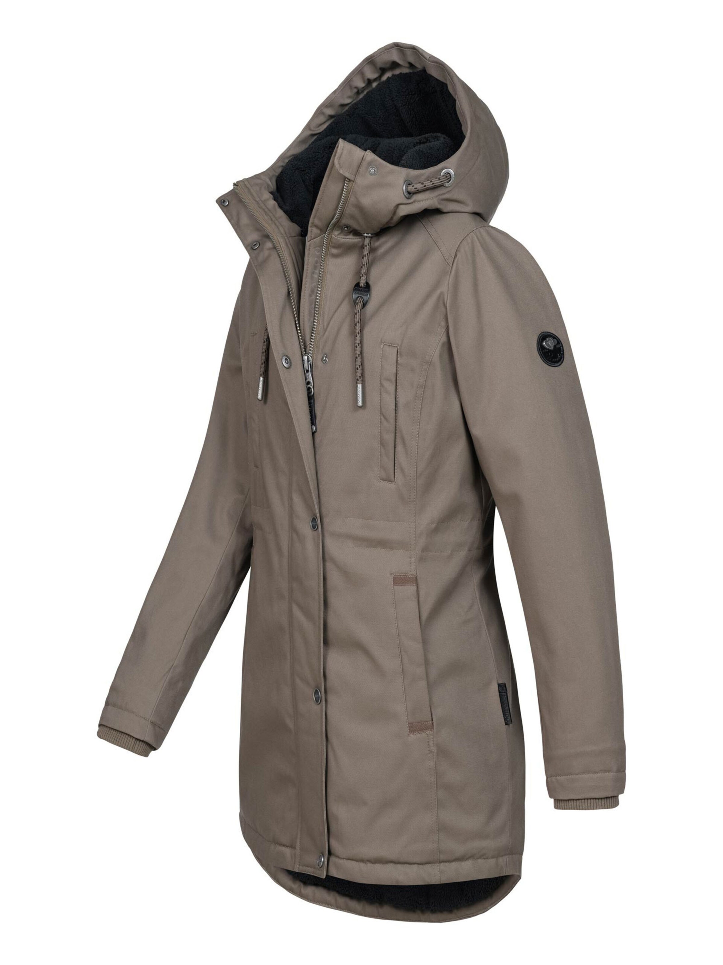 NAVAHOO Winter Jacket 'N038' in Brown