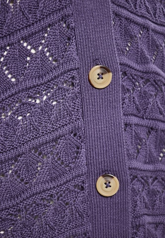 Gaya Knitted Vest in Purple